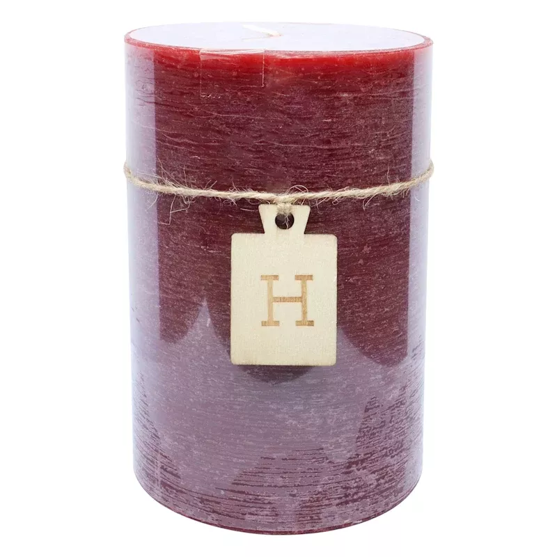 Red Unscented Pillar Candle, 4x6