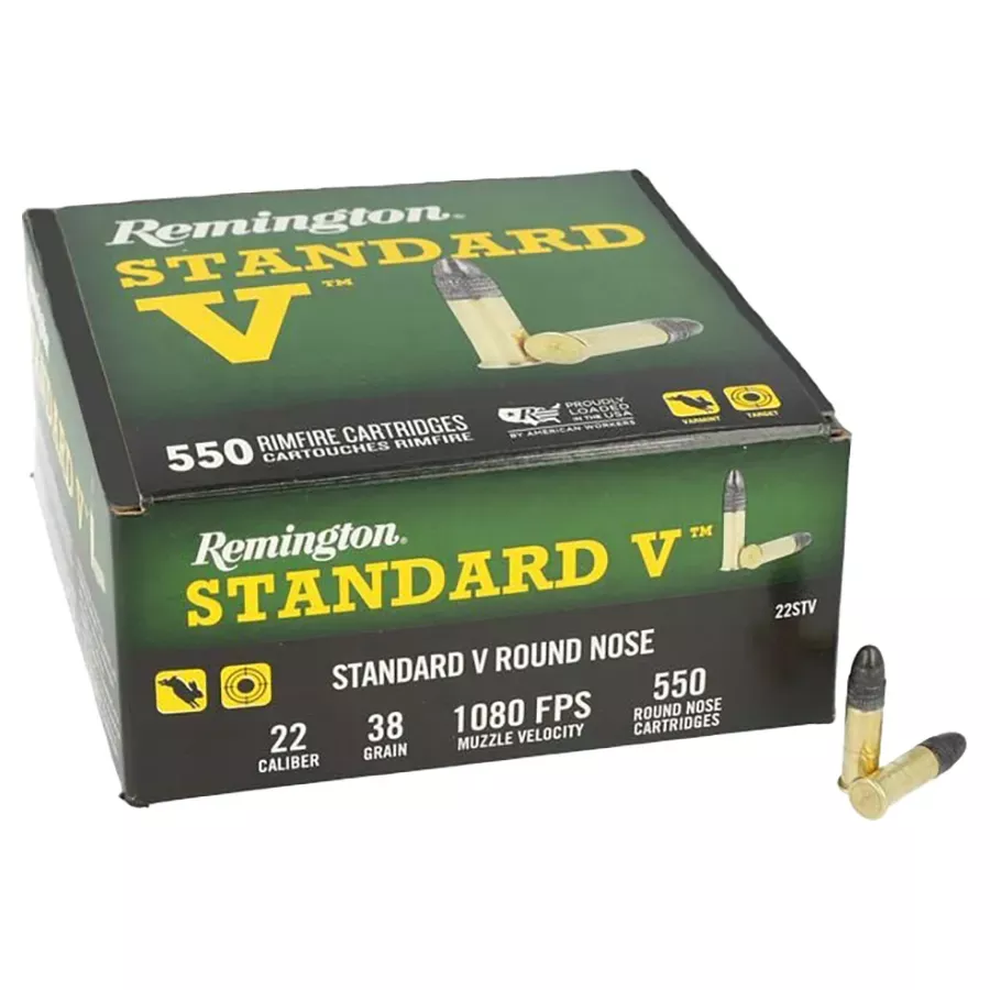 Remington Standard V .22 LR Ammunition - 550rd - 38GR