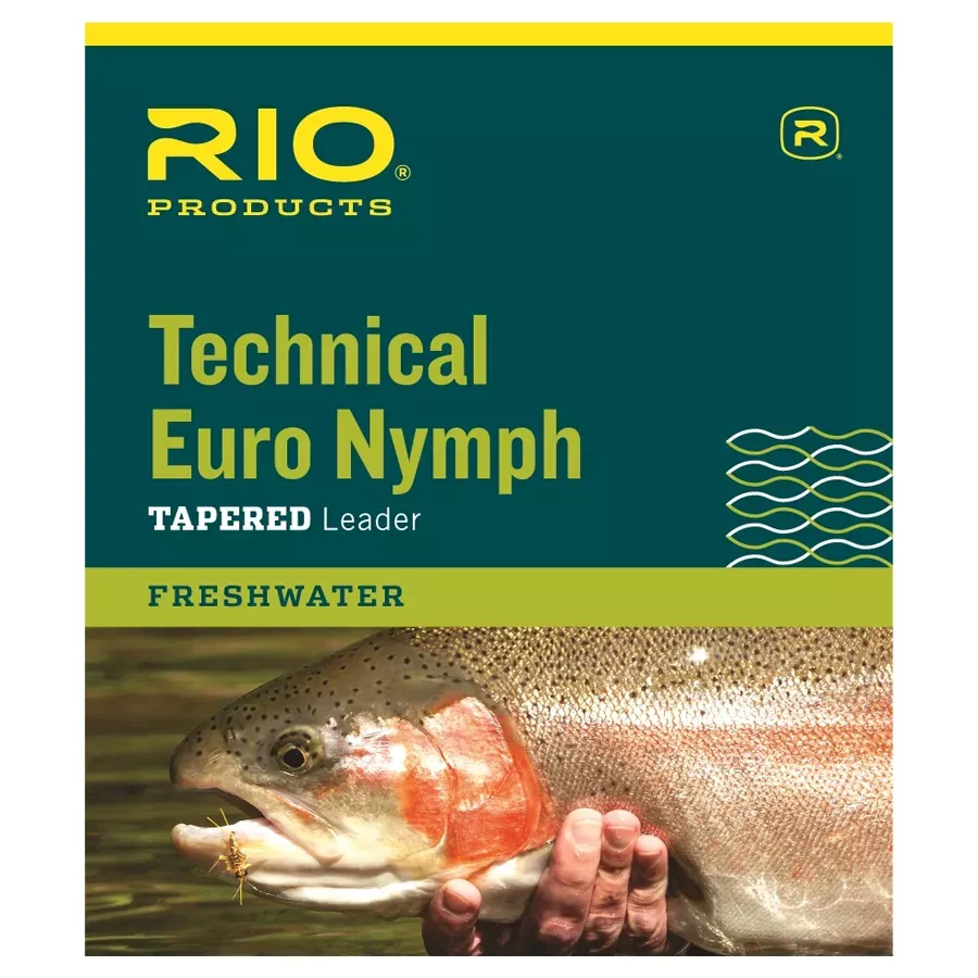 Rio Euro Nymph Leader - Pink/Yellow