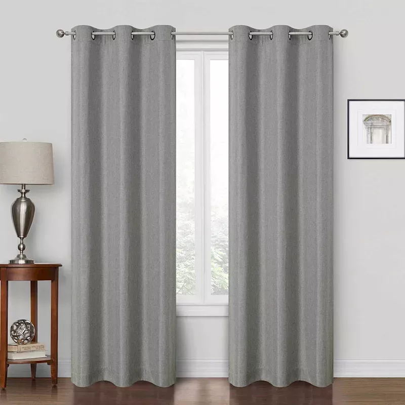 Rockwell Solid Sage Blackout Grommet Curtain Panel, 84"