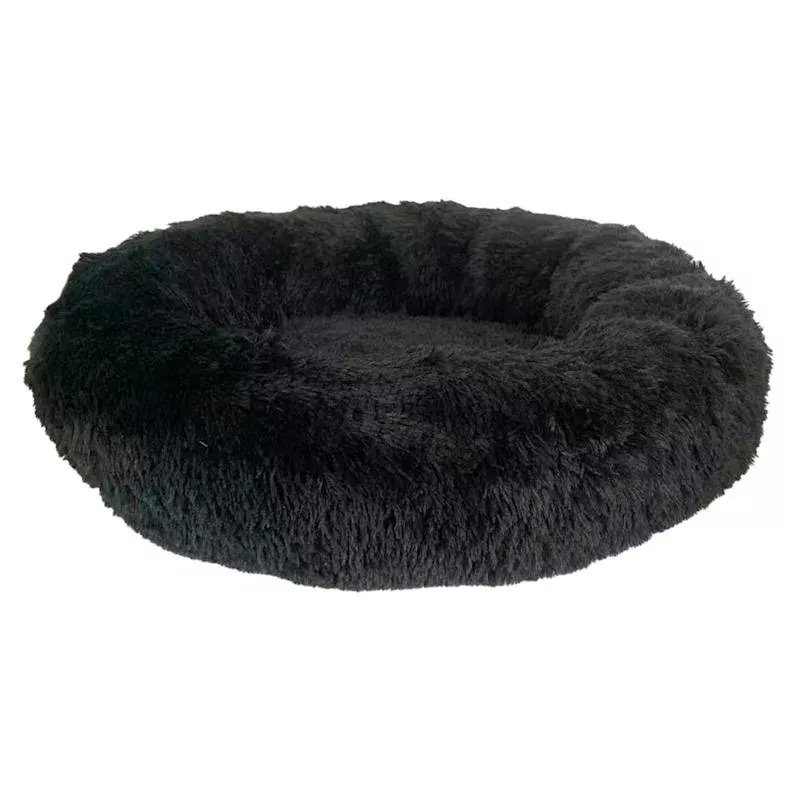 Round Black Eyelash Pet Cuddler, 36"