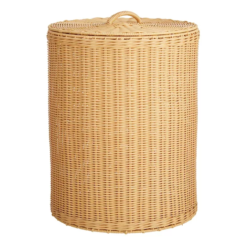 Round Laundry Hamper with Removable Lid, Medium
