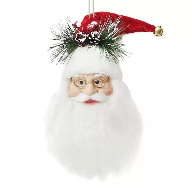 Santa Head Ornament, 10"