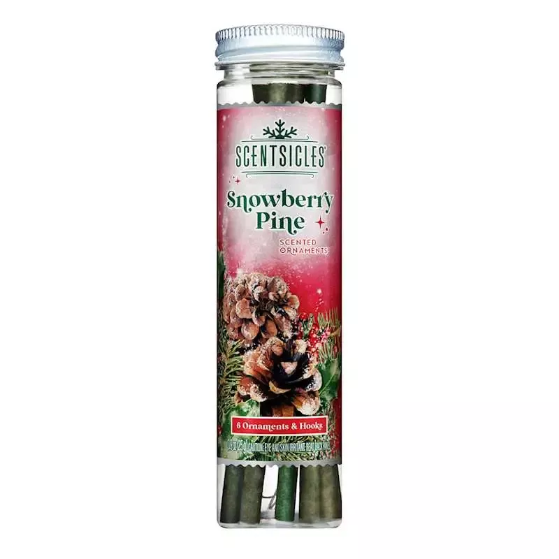 Scentsicles 6-Count Snowberry Pine Scented Ornament Sticks