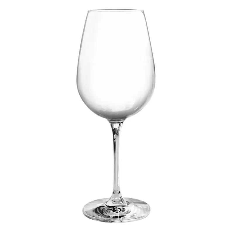 Set of 4 Crystal Wine Glasses, 17oz