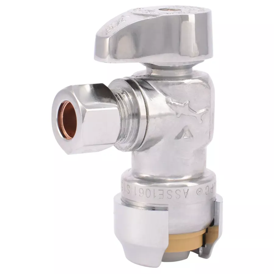 SharkBite Quarter Turn Angle Stop Valve - 1/2" x 3/8"