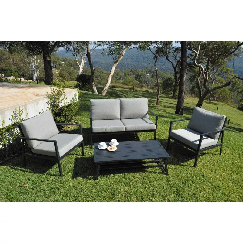 Shelta Element 4pc Casual Setting Charcoal PC Frame
