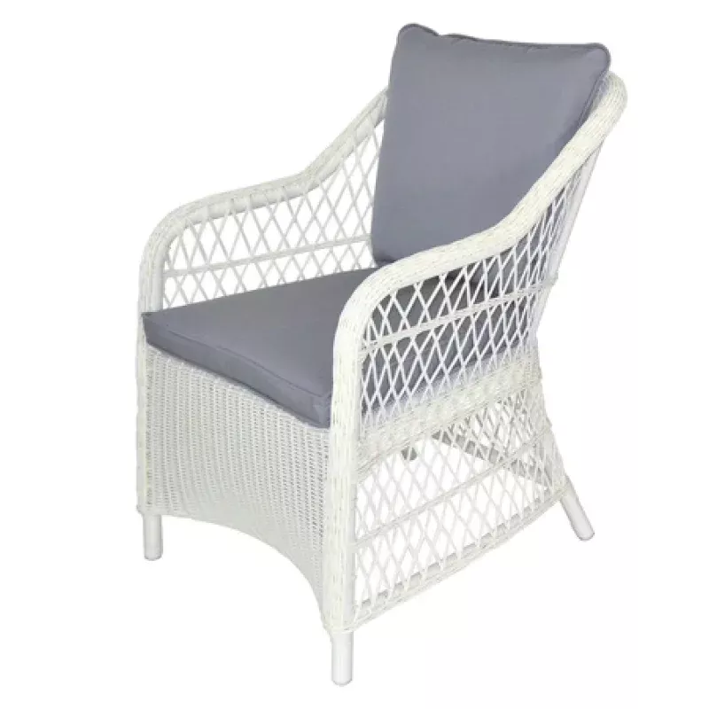 Shelta Glenview Chairs Mushroom Wicker / Platinum Cushions