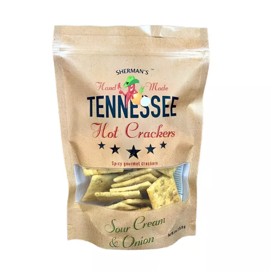 Sherman's Tennessee Hot Crackers - Sour Cream & Onion - 6 oz