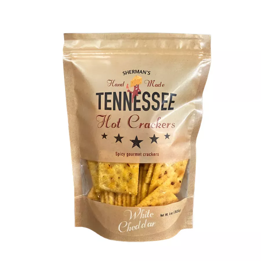 Sherman's Tennessee Hot Crackers - White Cheddar - 6 oz