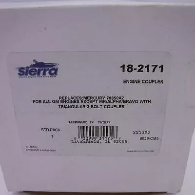 Sierra 18-2171 Engine Coupler Replaces Mercury 76850A2