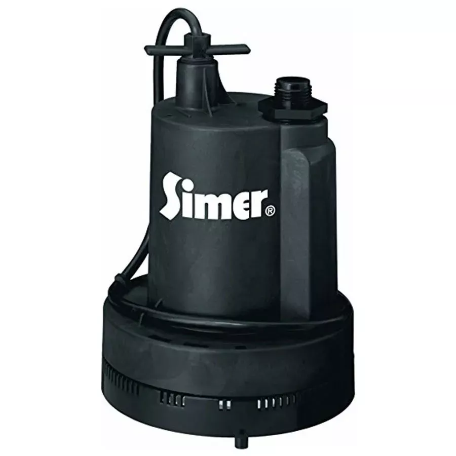 Simer Submersible Thermoplastic Utility Pump - 1/4 HP