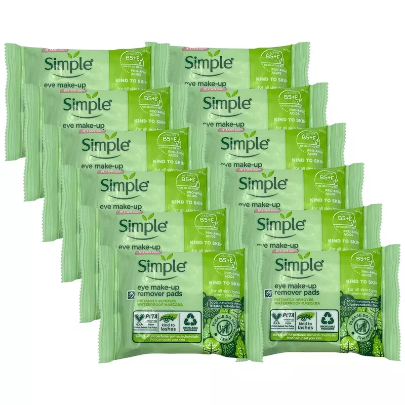 Simple Kind To Skin Eye Make-up Remover Pads