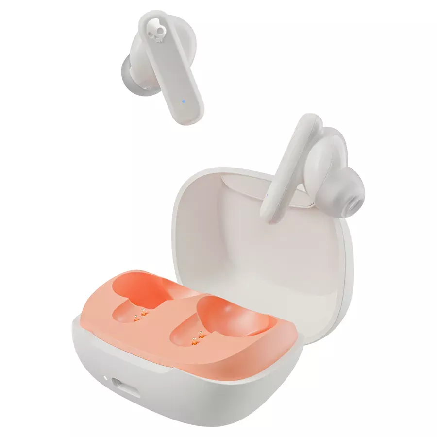 Skullcandy Smokin' Buds True Wireless Earbuds - Bone/Orange