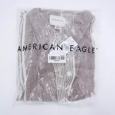 (Small) American Eagle Oversized Button Down Shirt 035-1354-3428 109