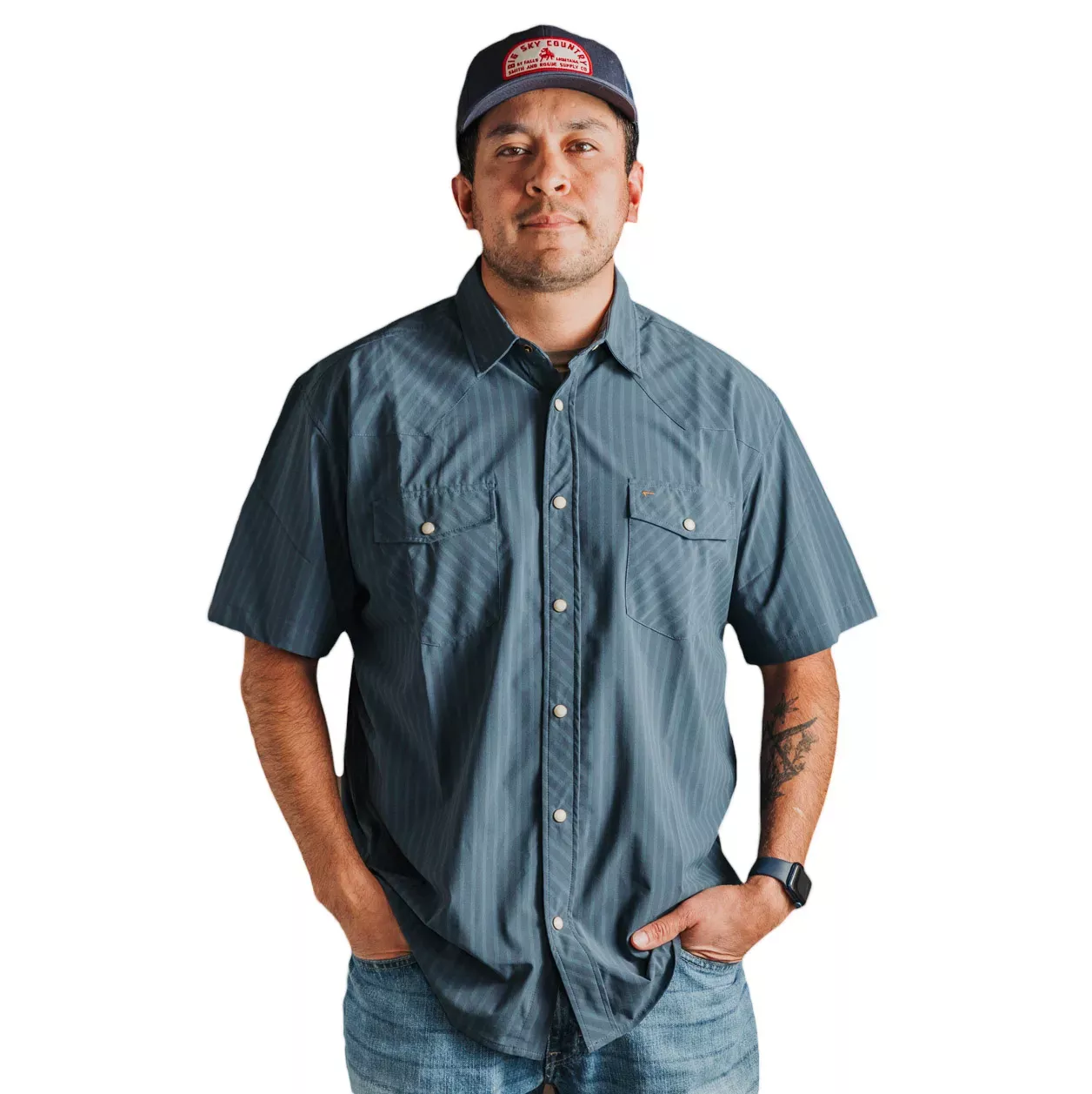 Smith + Rogue Men's Western Snap Shirt