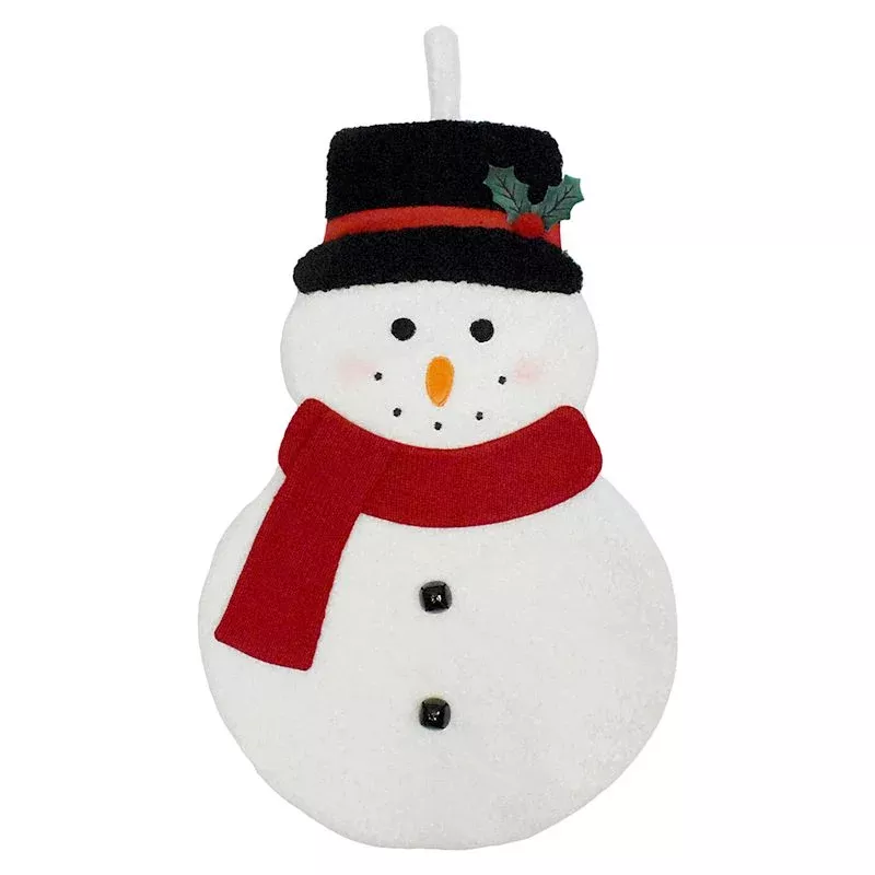 Snowman Shaped Stocking, 20"