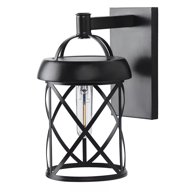Solar Black Wall Sconce