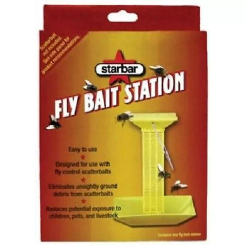 Starbar 3006166 Fly Bait Station For Use In Barns Stables Kennels – Quantity of 12