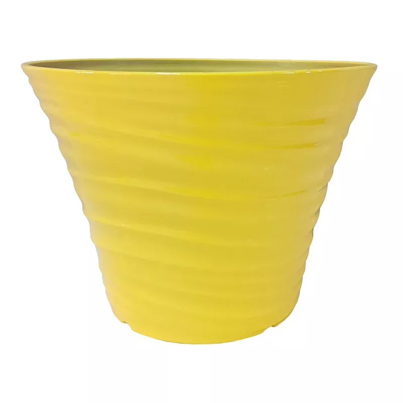 Sunny Club Yellow Spout Outdoor Planter, Medium