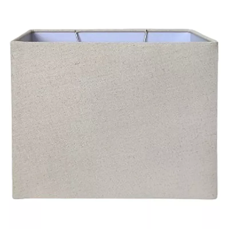 Tan Rectangle Table Lamp Shade, 9"