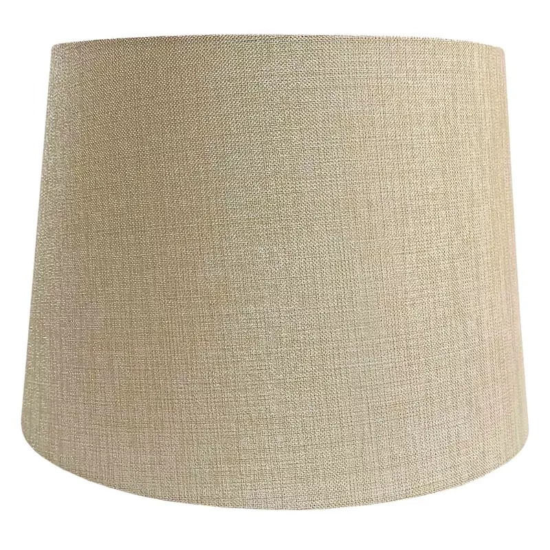 Tan Shimmer Tapered Drum Table Lamp Shade, 10"