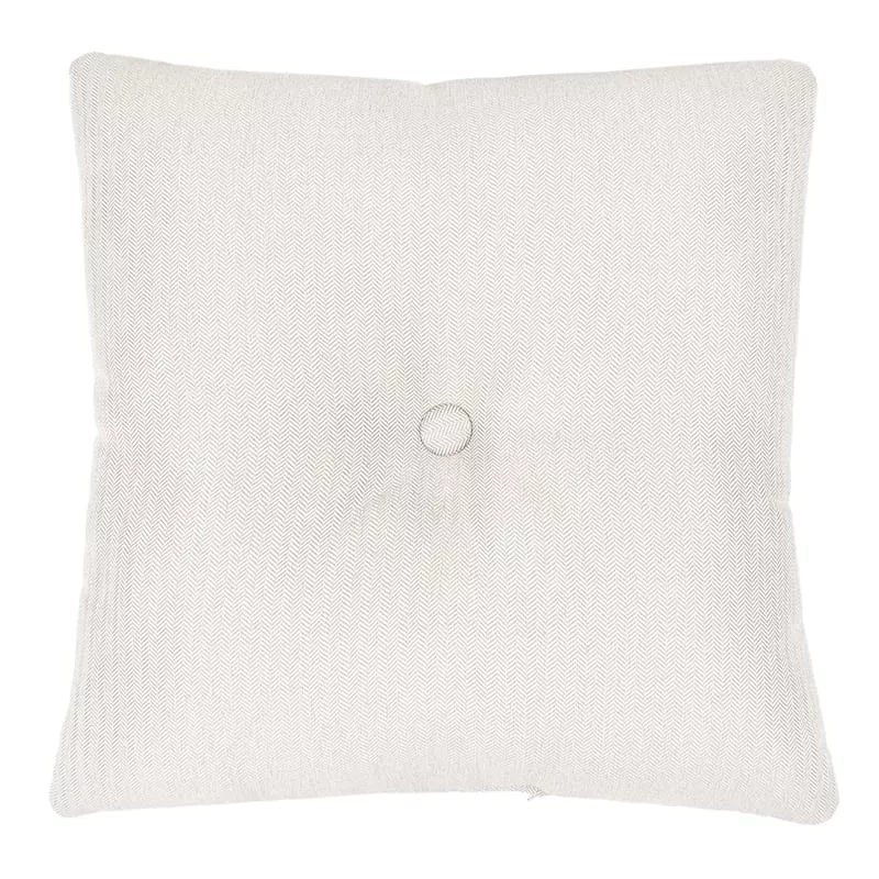 Tristan Heather White Premium Outdoor Tufted Back Cushion
