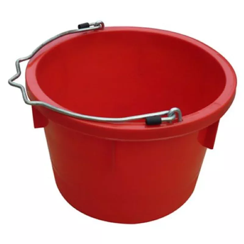 Tru-Guard MR8QP/UB-RED 8 Quart Red Resin Utility Bucket – Quantity of 3