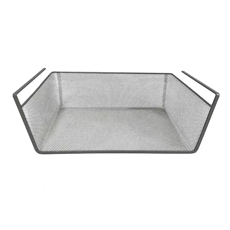 Under the Shelf Silver Metal Mesh Pantry Drawer, Large