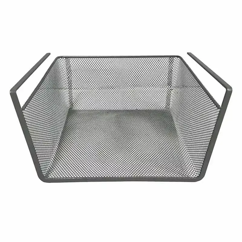 Under the Shelf Silver Metal Mesh Pantry Drawer, Small