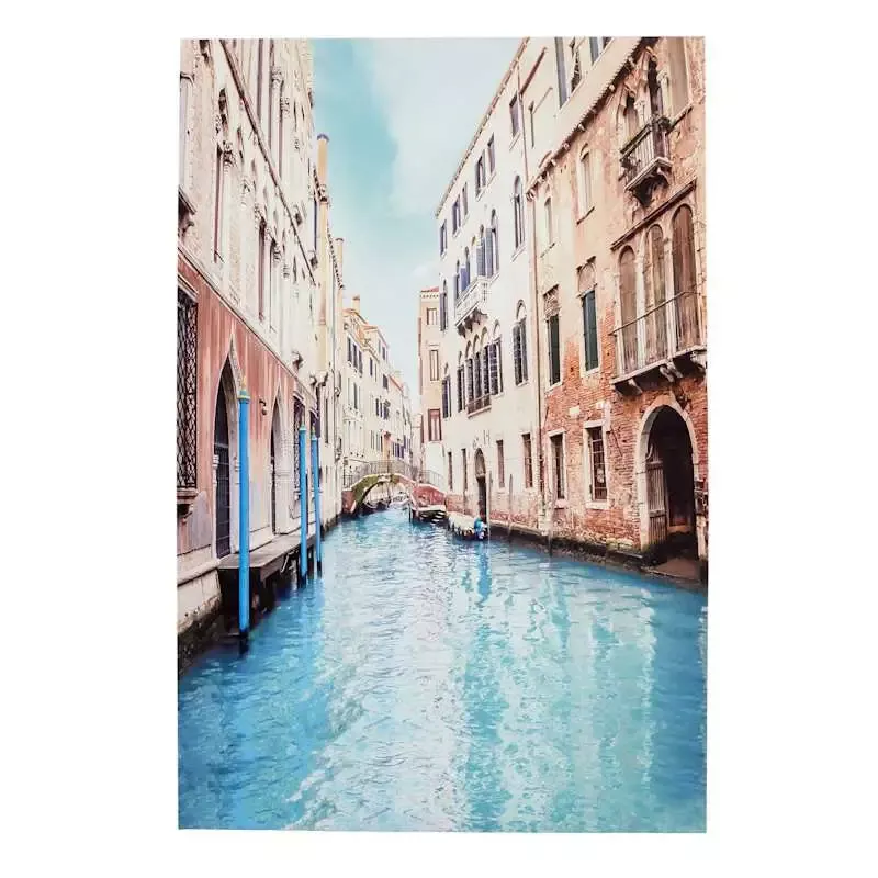 Venince Canal Canvas Wall Art, 24x36