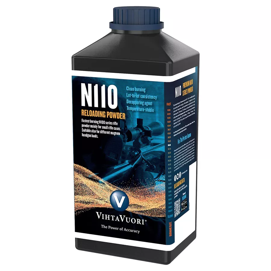 VihtaVuori N110 Reloading Rifle Powder - 1 lb Canister