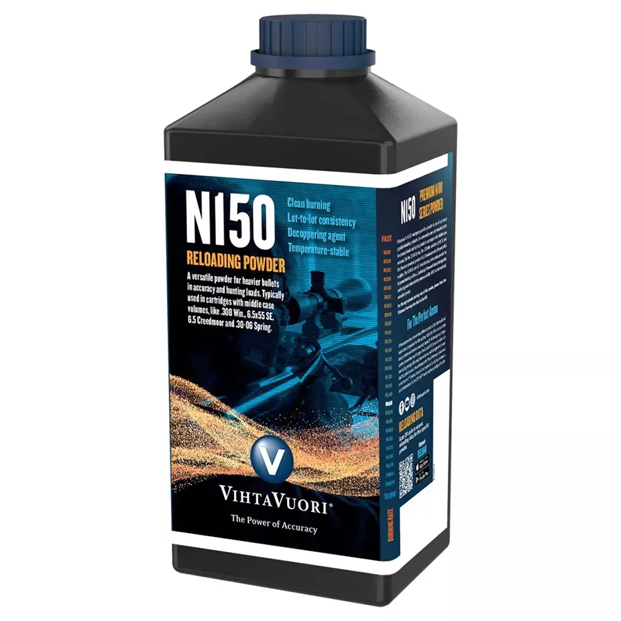 VihtaVuori N150 Reloading Rifle Powder - 1 lb Canister
