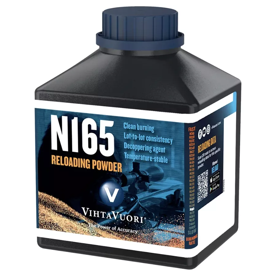 VihtaVuori N165 Reloading Rifle Powder - 1 lb Canister