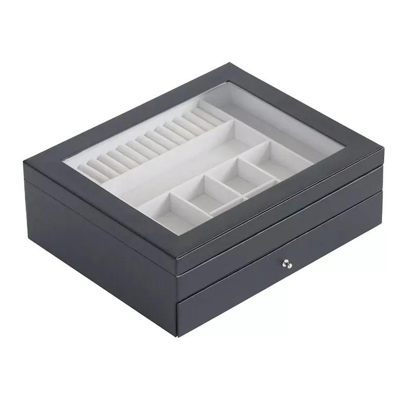 Vinyl Jewelry Organizer, Black