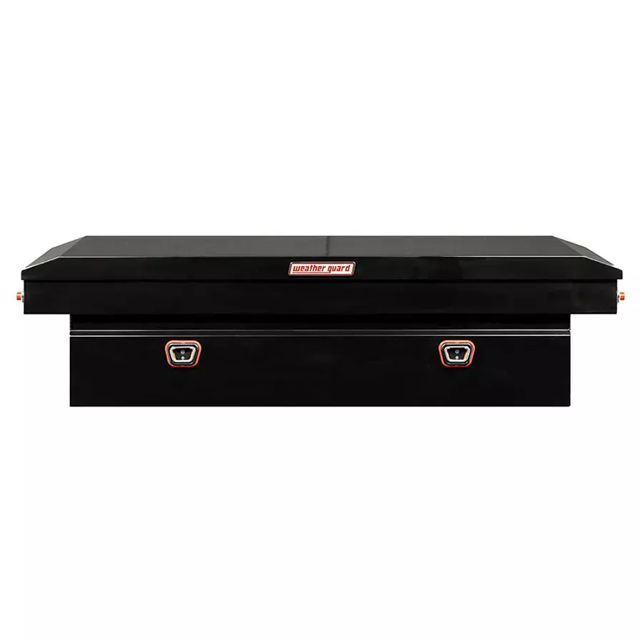 Weather Guard Steel Saddle Box - 14.5 cu. ft. - Gloss Black