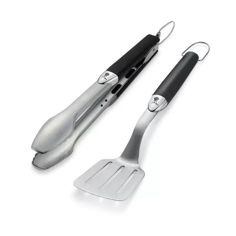 Weber Premium Tool Set Compact size 2 pcs stainless steel black
