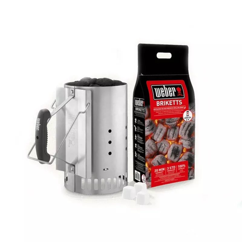 Weber Rapidfire Chimney Charcoal Starter Set