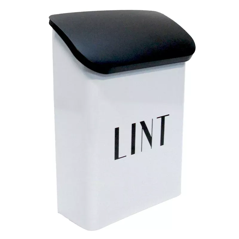 White & Black Lombard Lint Box
