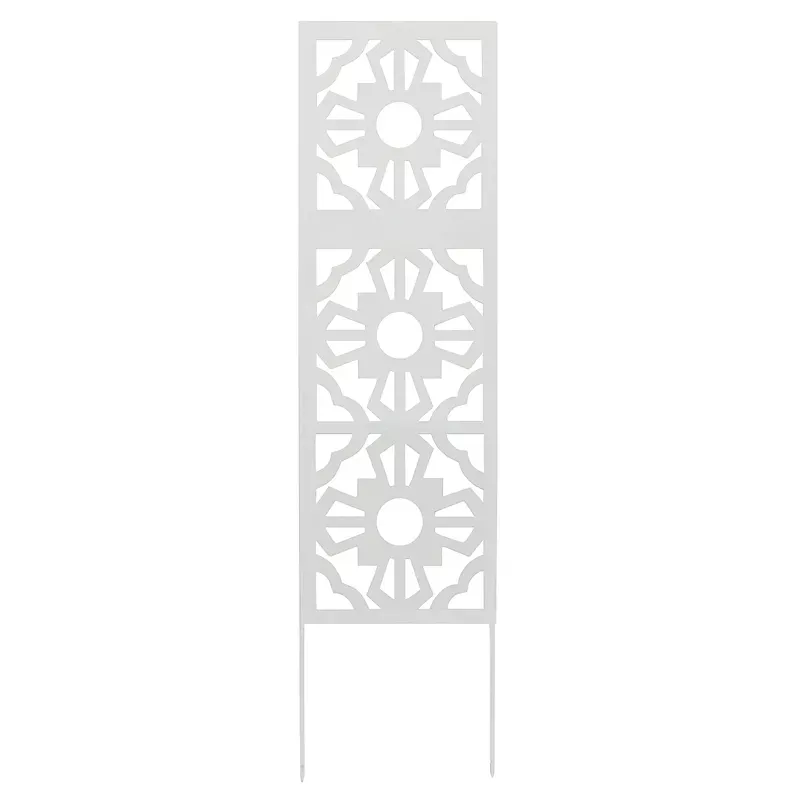 White Metal Garden Trellis, 46"