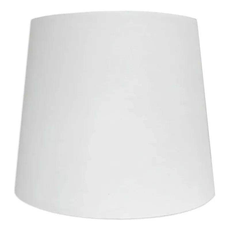 White & Silver Lined Tapered Drum Table Lamp Shade, 9"