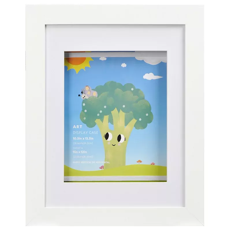 White Wall Art Storage Shadow Box, 9x12