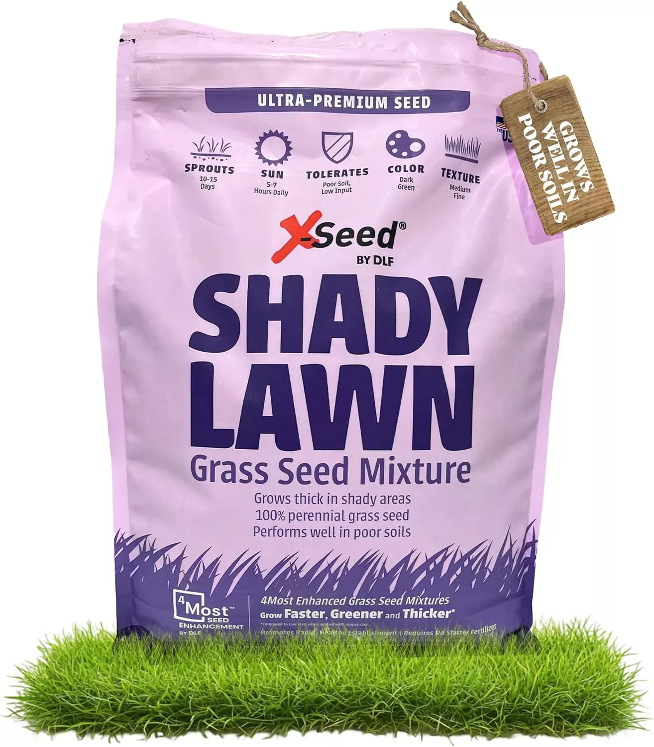 X-Seed Shady Lawn Ultra Premium Lawn Seed Mixture - 3 Lbs.