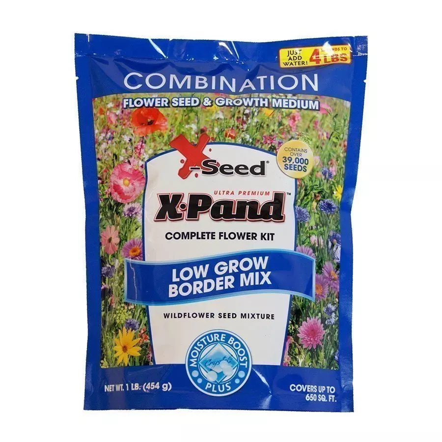 X-Seed X-Pand Low Grow Border Wildflower Seed Mixture - 1 lb