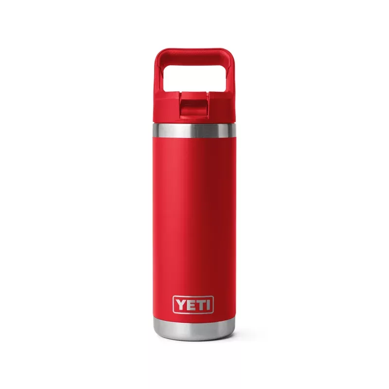 YETI RAMBLER 18OZ BOTTLE STRAW RESCUE RED *PICK UP ONLY*