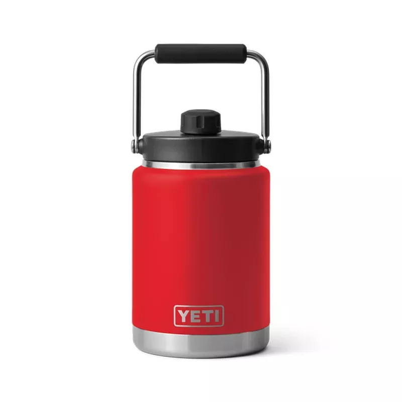 YETI RAMBLER HALF GALLON JUG RESCUE RED *PICK UP ONLY*