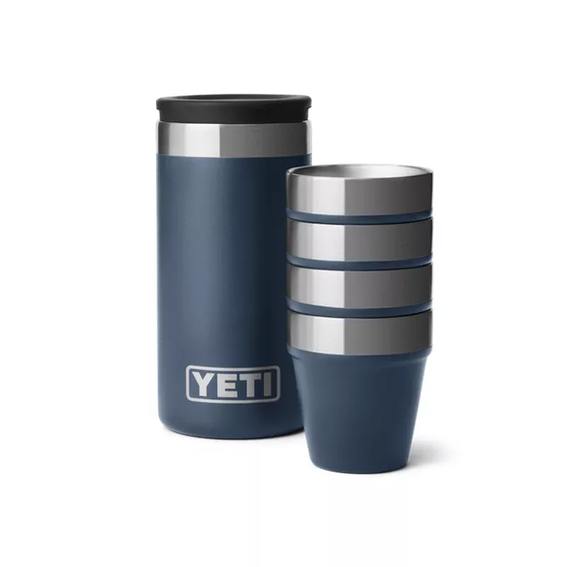 YETI SHOT GLASSES & CARRY CASE NAVY *PICK UP ONLY*