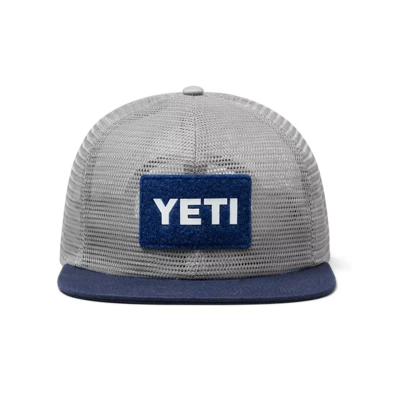YETI VELCRO B MESH HAT Gry/NVY *PICK UP ONLY*