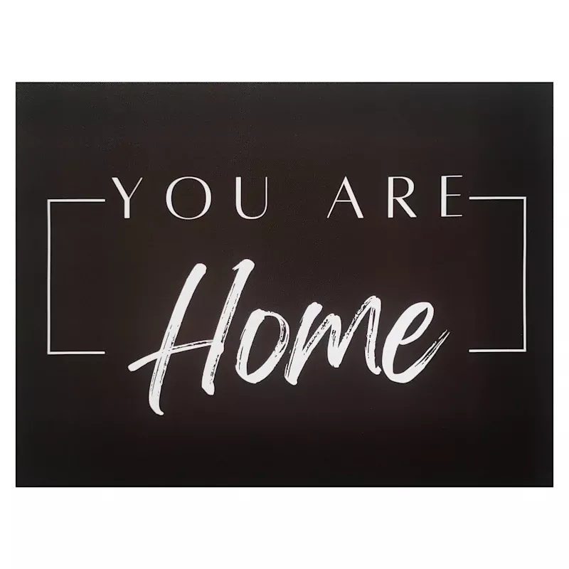 You Are Home Canvas Wall Sign, 16x12