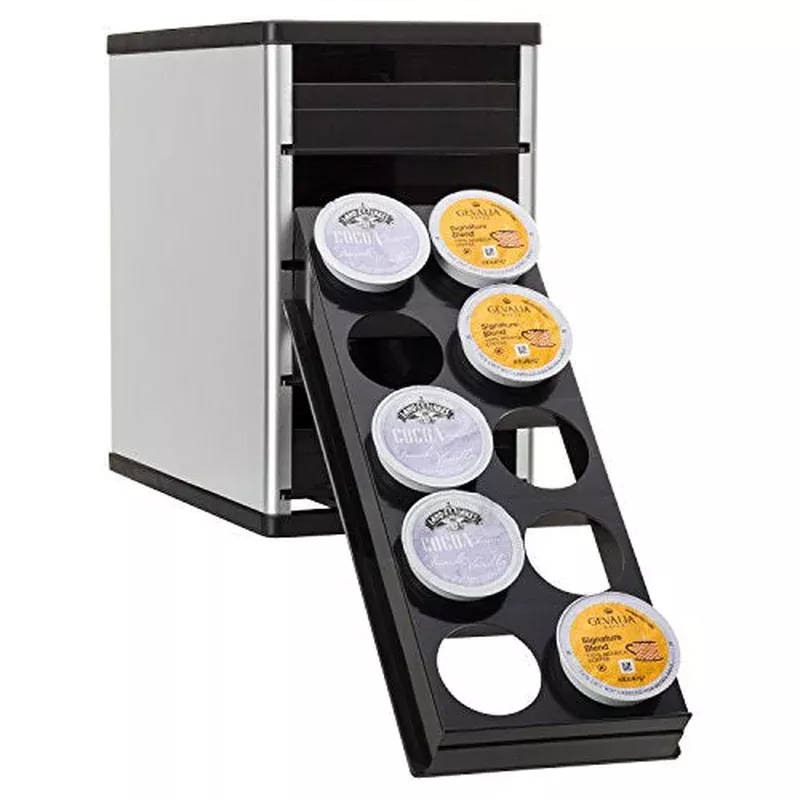 YouCopia CoffeeStack 40 Keurig K-Cup Cabinet Organizer Silver